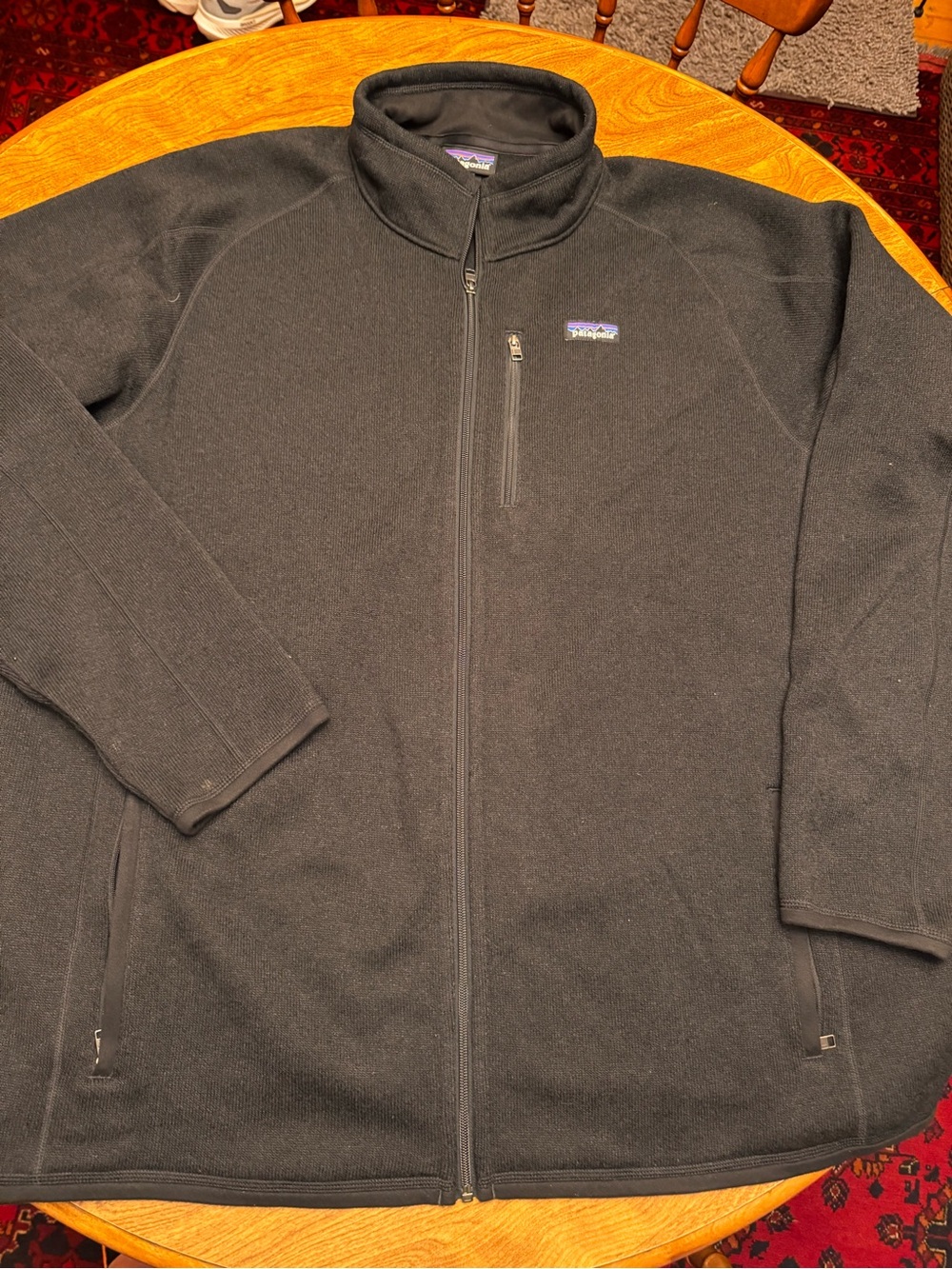 Patagonia Black Full-Zip Lightweight Fleece Jacket